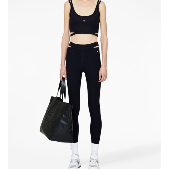 Anine Bing Aimee Ribbed Leggings Size Small - Picture 3 of 7